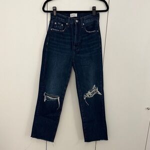 pistola Dark Indigo Distressed Straight Jeans
